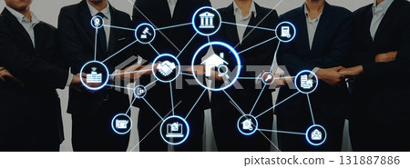 Online property search and real estate icons for rent and sale Entice 131887886