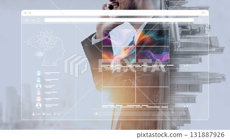 AI image generator interface for prompt-based image creation Marrow 131887926