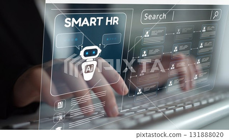 Smart HR Technology for Digital Recruitment and Workforce Management Muxer 131888020