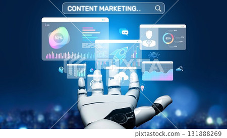 Content Marketing Strategy Dashboard for SEO, Analytic, and Growth Plan Muxer 131888269