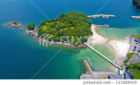Drone aerial photography of Yunokojima Drone aerial photography of Yunokojima 131888420
