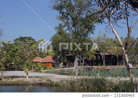 Buildings in Ayutthaya Historical Park, Ayutthaya, Thailand 131888465