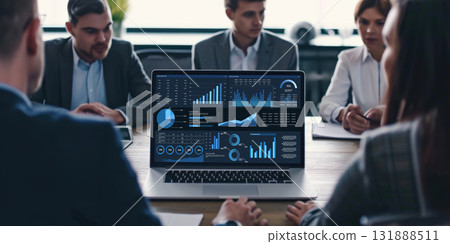 Business data dashboard provide business intelligence analytic brisk 131888511