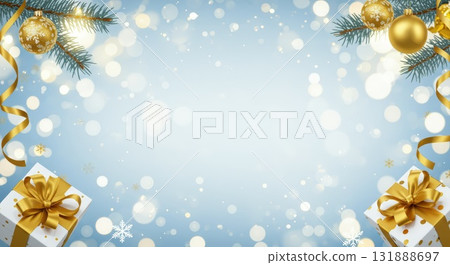 智慧型手機的優雅垂直聖誕背景:金色閃光和柔和的光線 智慧型手機的優雅垂直聖誕背景:金色閃光和柔和的光線 131888697