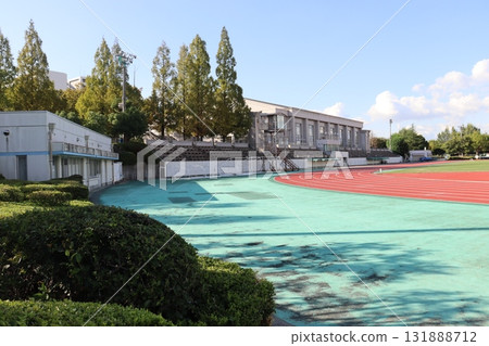 Athletics stadium in Kanaoka Park, Shinkanaoka-cho, Kita-ku, Sakai City, Osaka Prefecture 131888712