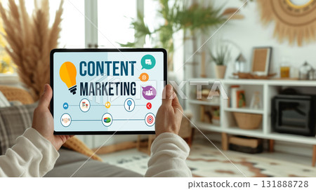 Content marketing for brisk online business and e-commerce 131888728