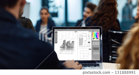 Architectural design brisk software application for architect business 131888991