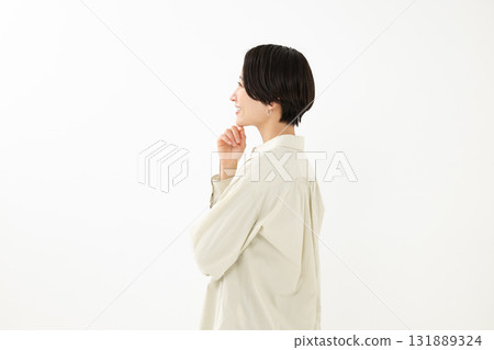 A woman with a smile A woman with a smile 131889324