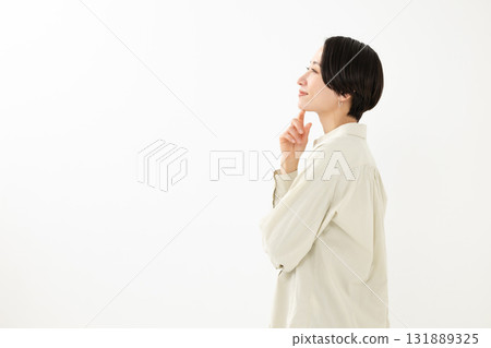A woman with a smile A woman with a smile 131889325