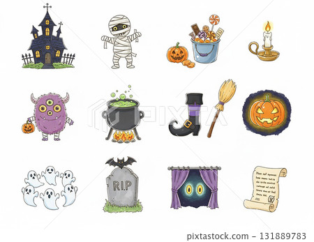 萬聖節插圖 131889783