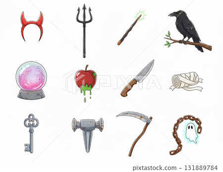 萬聖節插圖 131889784