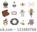 Halloween illustration 131889788