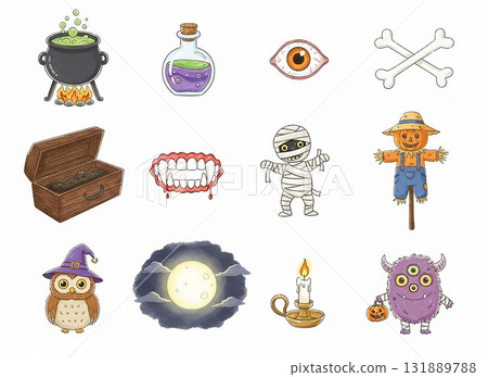 萬聖節插圖 131889788