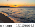 Sunset view of the sea 131890048