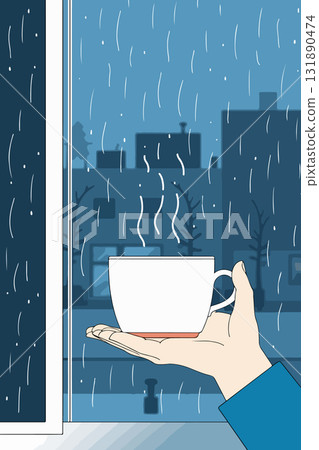 Rainy Day Coffee Break Rainy Day Coffee Break 131890474