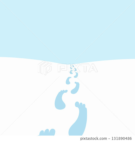 Footprints in the Snow Footprints in the Snow 131890486
