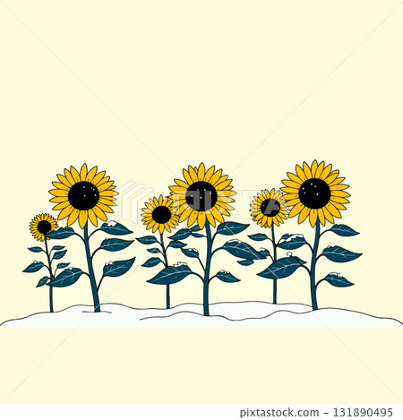 Sunflowers in Winter 131890495