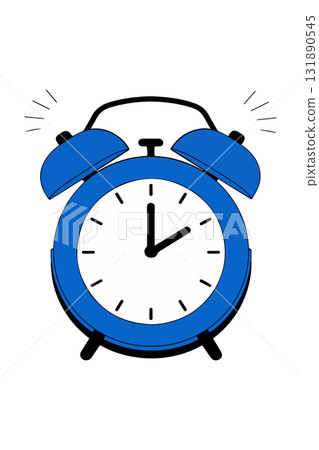 Blue Alarm Clock Ringing Blue Alarm Clock Ringing 131890545
