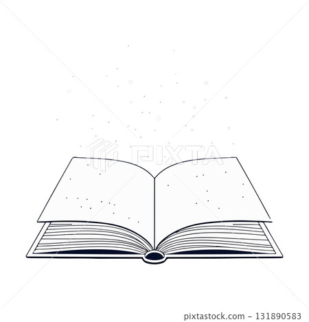 Open Book with Sparkles 131890583