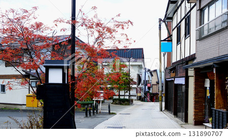 Zao Onsen autumn leaves Zao Onsen autumn leaves 131890707