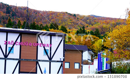 Zao Onsen autumn leaves Zao Onsen autumn leaves 131890708