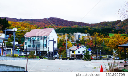 Zao Onsen autumn leaves Zao Onsen autumn leaves 131890709