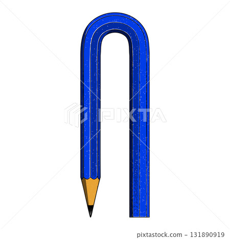 Pencil School, Office and Art Supplies Vector Illustration on White Background. 131890919