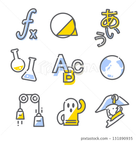 主題圖示風格插圖集：簡潔時尚的線條畫插圖 131890935