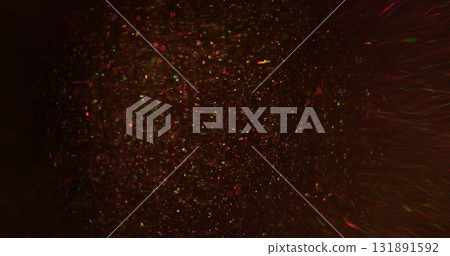 Bokeh light. Vibrant particles. Blur pink purple color illuminated gleam shimmer round glint art floating on abstract black background. Bokeh light. Vibrant particles. Blur pink purple color illuminated gleam shimmer round glint art floating on abstract black background. 131891592