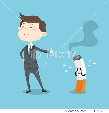 One piece of hand-printed card, crying card, man's refusal to cry, smoke, precepts, health, lifestyle, etc. 131891758