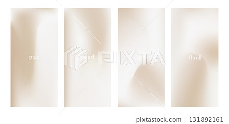 Pastel pearl and cream gradient story background. Elegant warm neutral texture for social media. Vector illustration 131892161