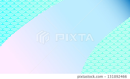 在粉紅色漸層和綠色海浪的中央,有一大片文字空間,如同一條流動的河流。 在粉紅色漸層和綠色海浪的中央,有一大片文字空間,如同一條流動的河流。 131892466