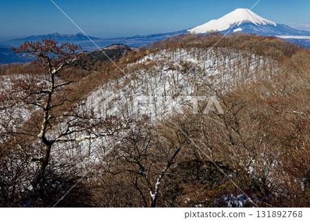 Early spring of Tanzawa-Nabewari and Fuji 131892768