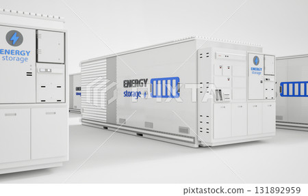Group of energy storage systems or battery container units 131892959