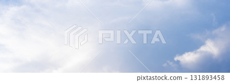 nature and landscape concept with cloudy sky wit rainbow and moon in raining season 131893458