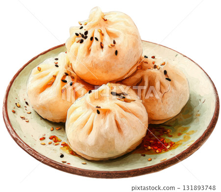 stuffed steamed bun 131893748