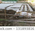 Housing construction foundation work 131893816