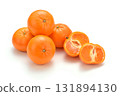 攝影棚拍攝美味多汁的橘子 131894130