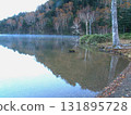Lake Onuma / Early morning lake surface scenery transitioning from late autumn to early winter - Windless Lake Onuma, Shiga Kogen National Park 131895728