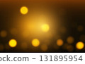 Golden Bokeh Abstract Background with Warm Light Glow, Elegant Luxury Blur for Celebration and Premium Design Use 131895954