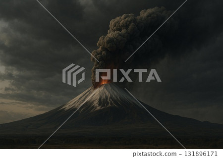 火山爆發 131896171