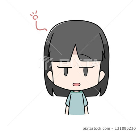 Illustration of a girl daydreaming 131896230