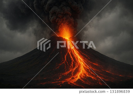 Volcanic eruption 131896839