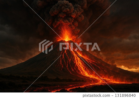 Volcanic eruption 131896840