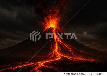 Volcanic eruption 131896845
