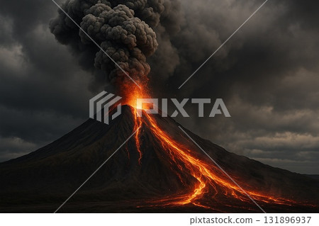 Volcanic eruption 131896937