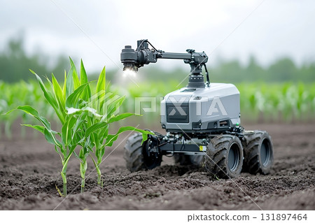 Advanced Agricultural Robot Assisting in Crop Cultivation and Precision Farming in Field 131897464