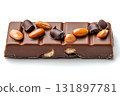 Delicious chocolate bar with nuts and rich flavors, perfect for sweet cravings and desserts 131897781