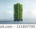 Vertical Garden on Mobile Cart for Sustainable Urban Agriculture and Innovative Farming Solutions 131897785