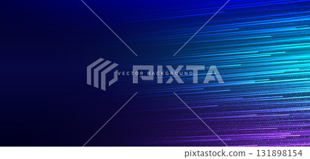 Abstract geometric horizontal lines speed on dark blue backgroung. 131898154